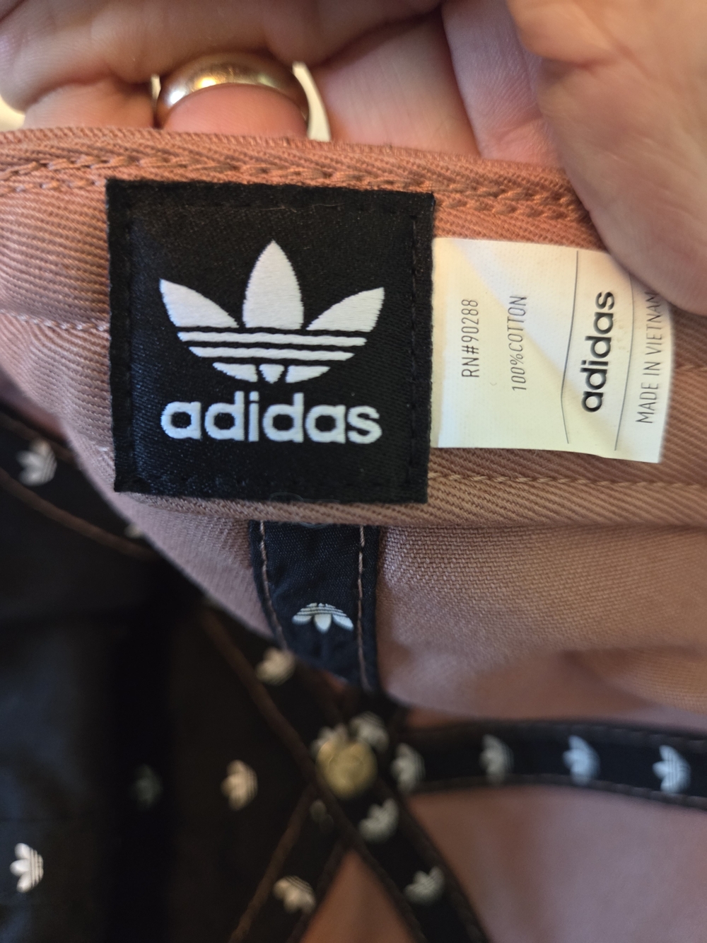 adidas Woman's Pink Trefoil Baseball Cap - Picture 4 of 4